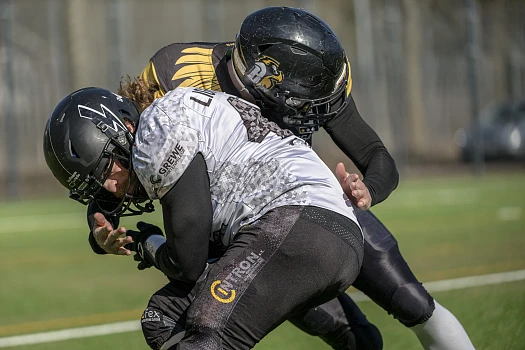 Beim Scrimmage der Münster Phoenix gegen die Lüdenscheid Lightnings waren wir von NRW Football zu Gast (Foto: Oliver Jungnitsch)